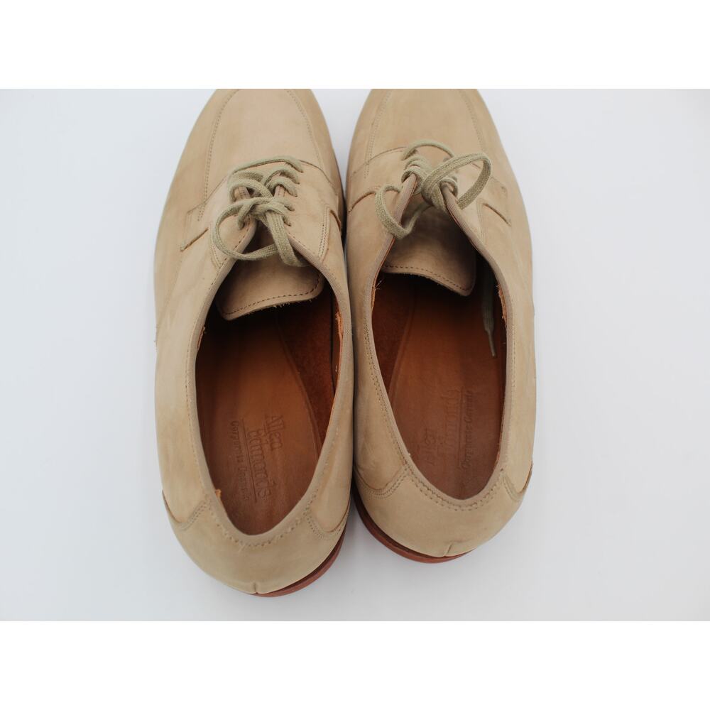 Allen Edmonds Derby Comfort Shoe Mens Size 9 D Tan Nubuck Split Toe Vibram Sole - Picture 6 of 10